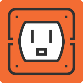 Electric socket icon