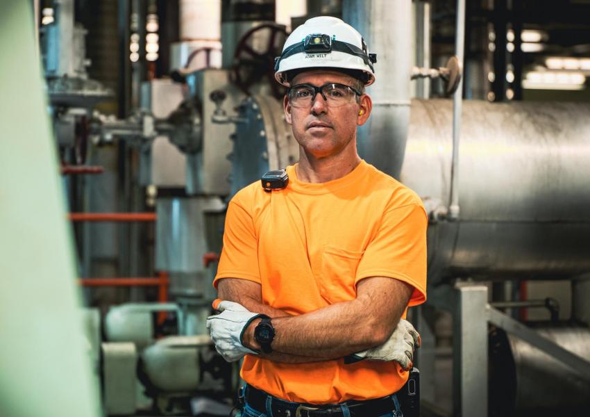 Power plant employee.